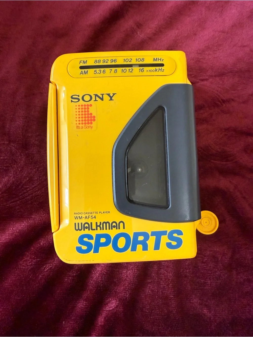 Sony Walkman Sports Portable Cassette Player - Yellow
